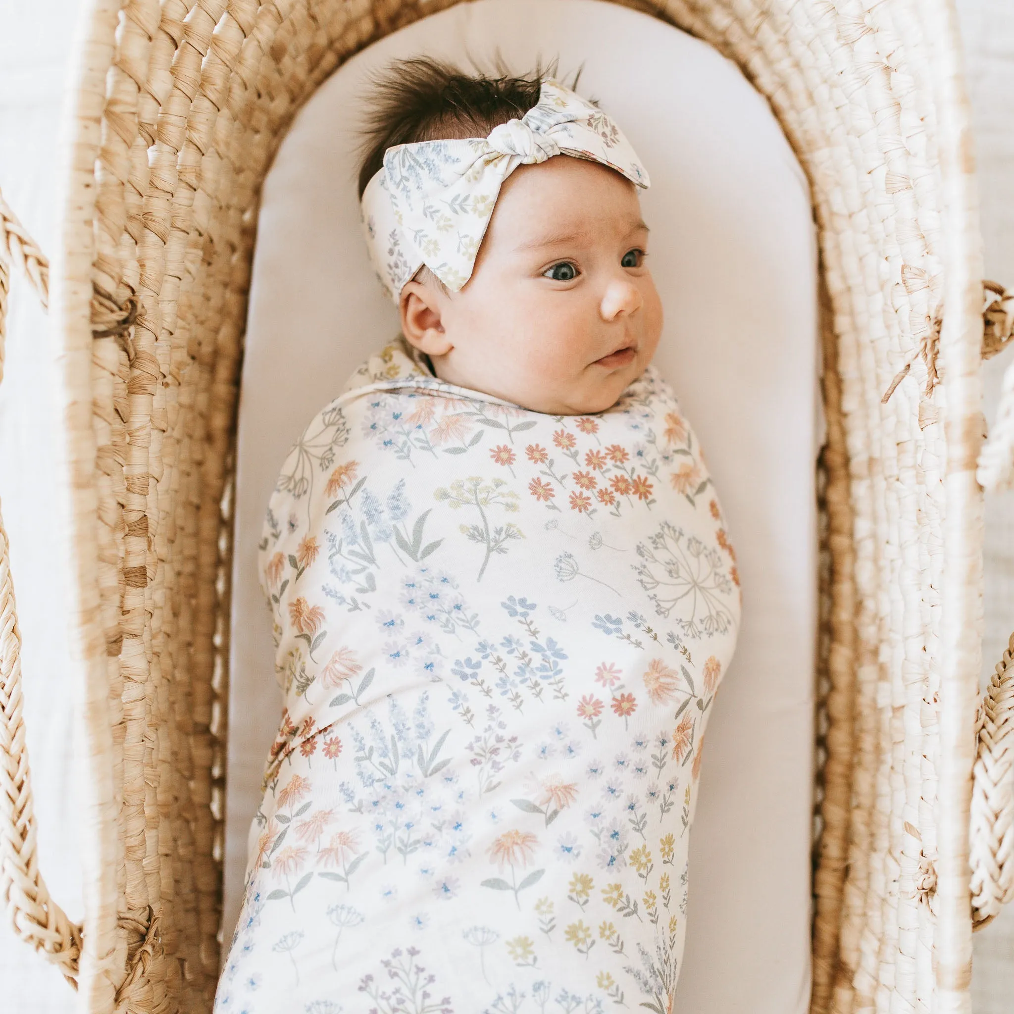 Bamboo Luxe Swaddle Set - Secret Garden