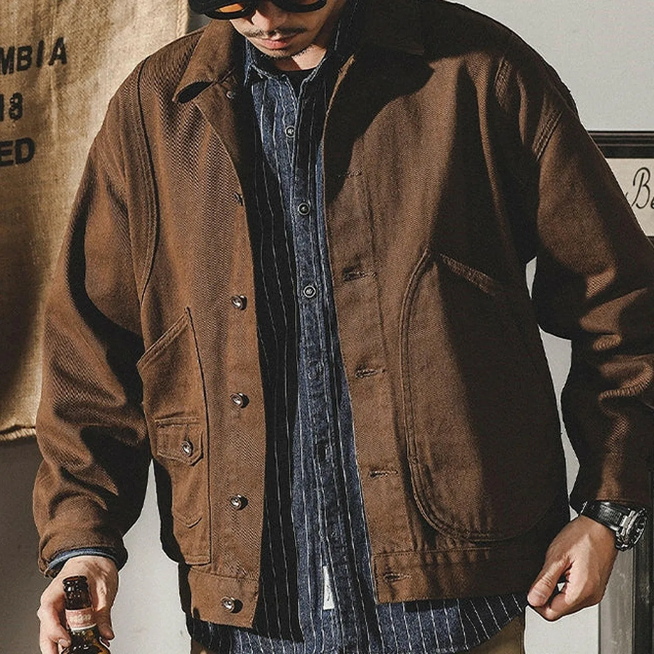 Casual Denim Jacket P0313