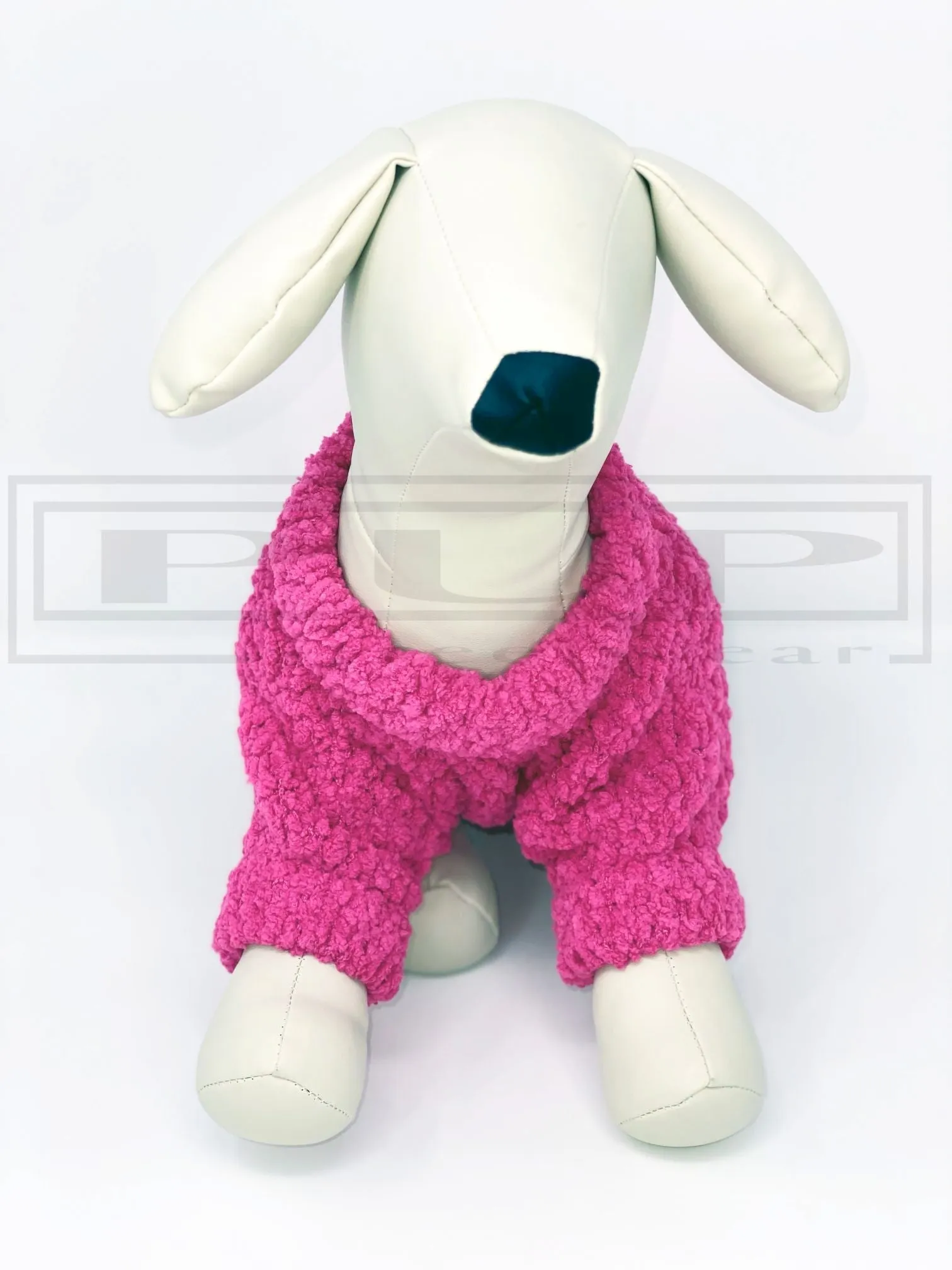 Chewnel CeCe Pink Fuscia Teddy Sweater