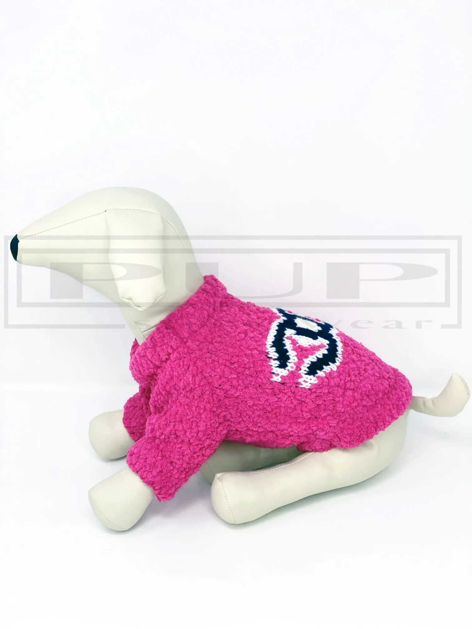 Chewnel CeCe Pink Fuscia Teddy Sweater
