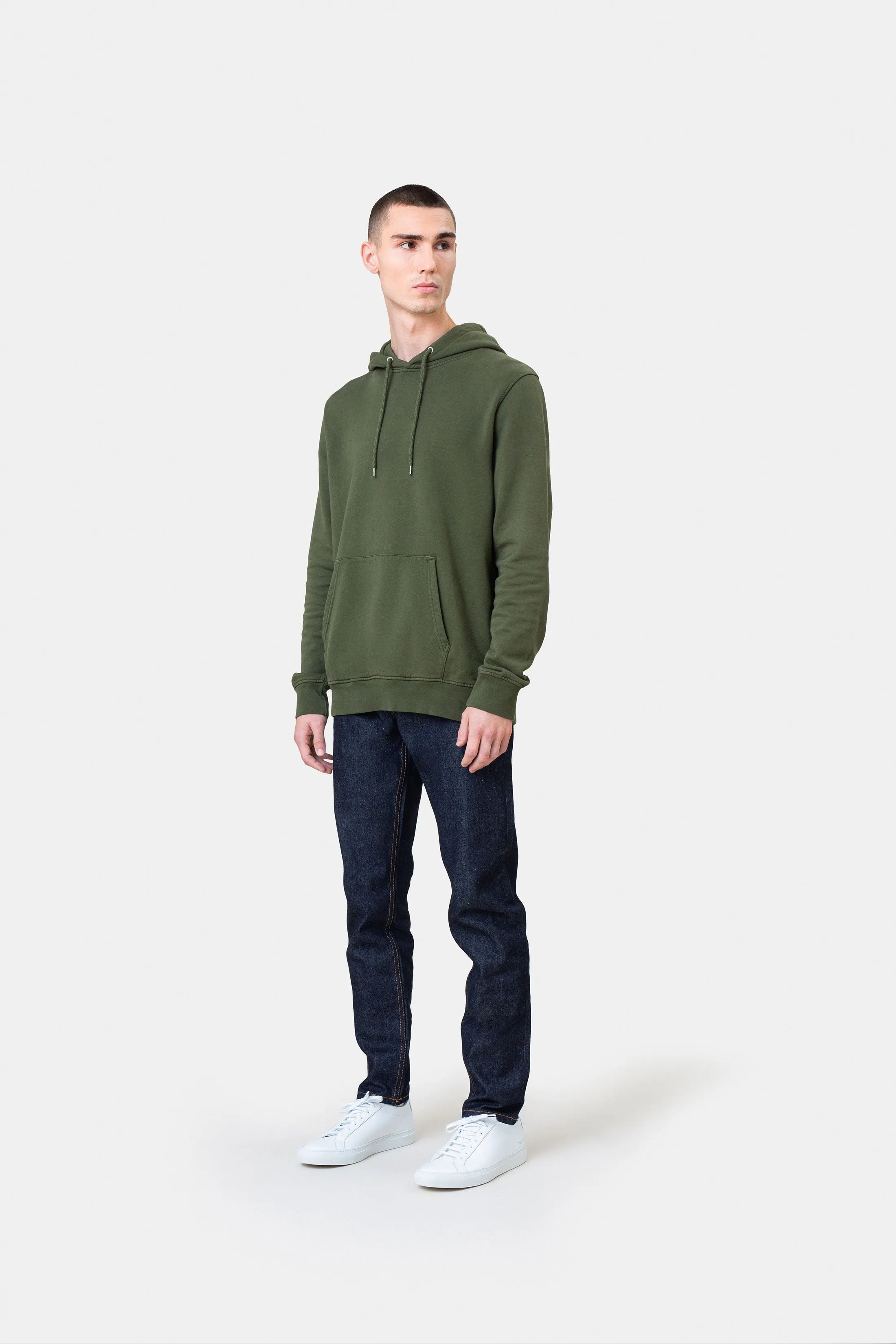 Classic Organic Hood - Red Tangerine