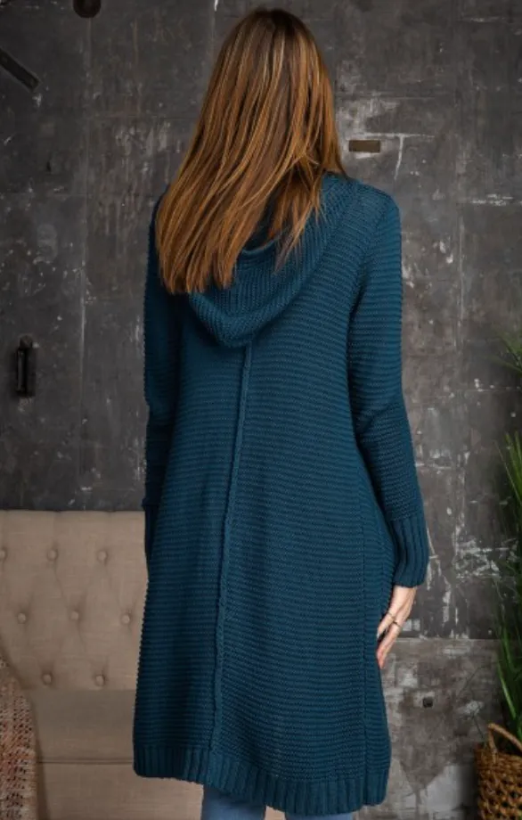 Faded Teal Cozy Cardigan