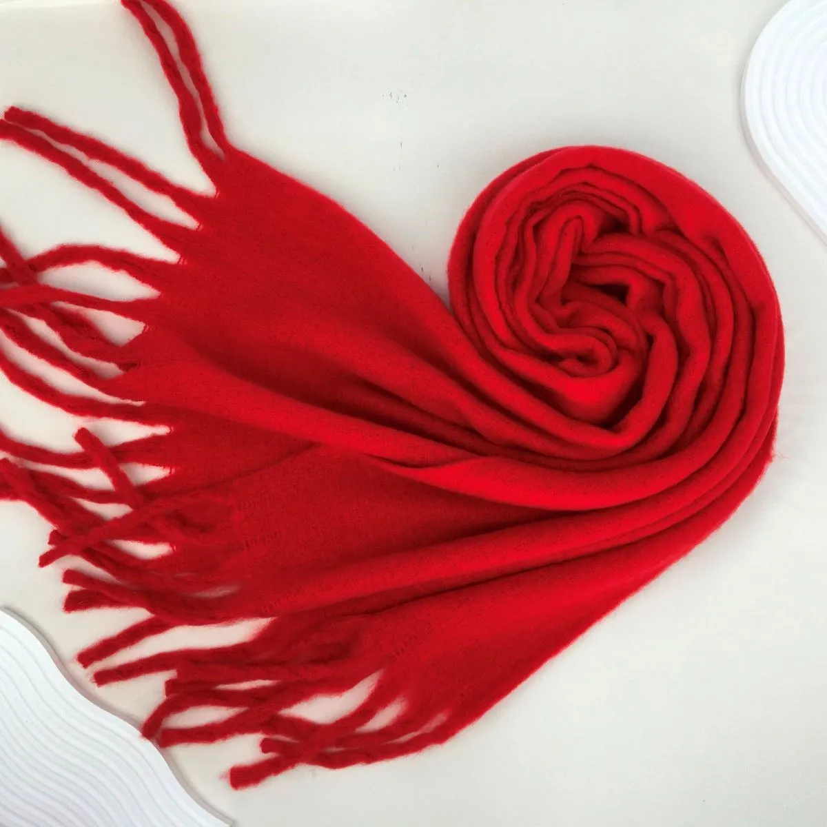Fluffy Fringed Scarf