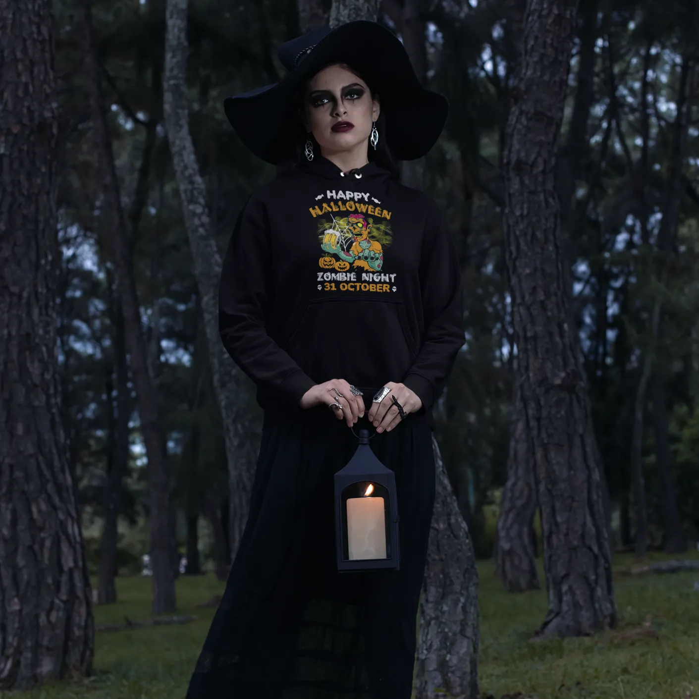 Halloween Zombie Night Unisex Hoodie