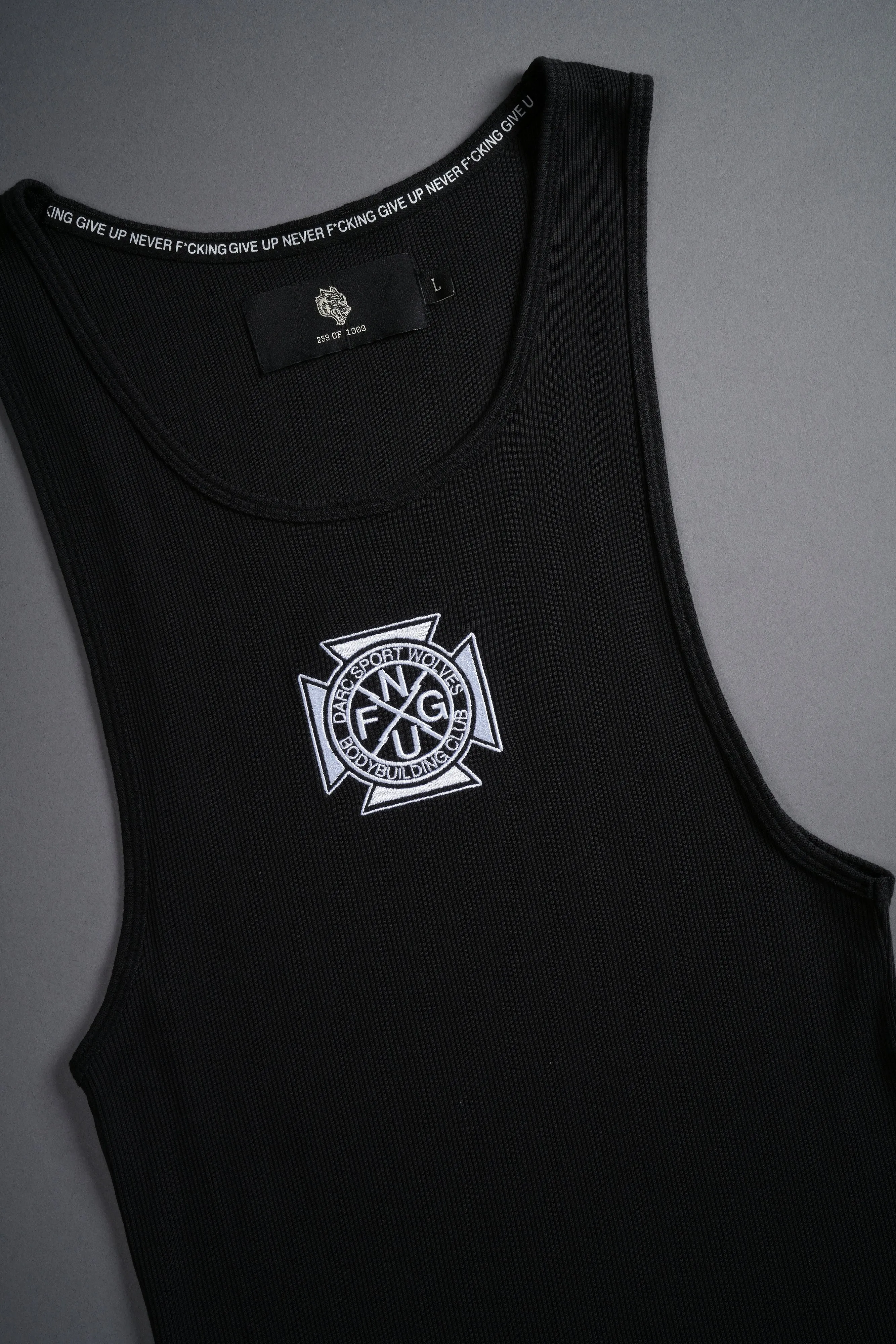 Iron Cross "Ribbed" Tank in Black