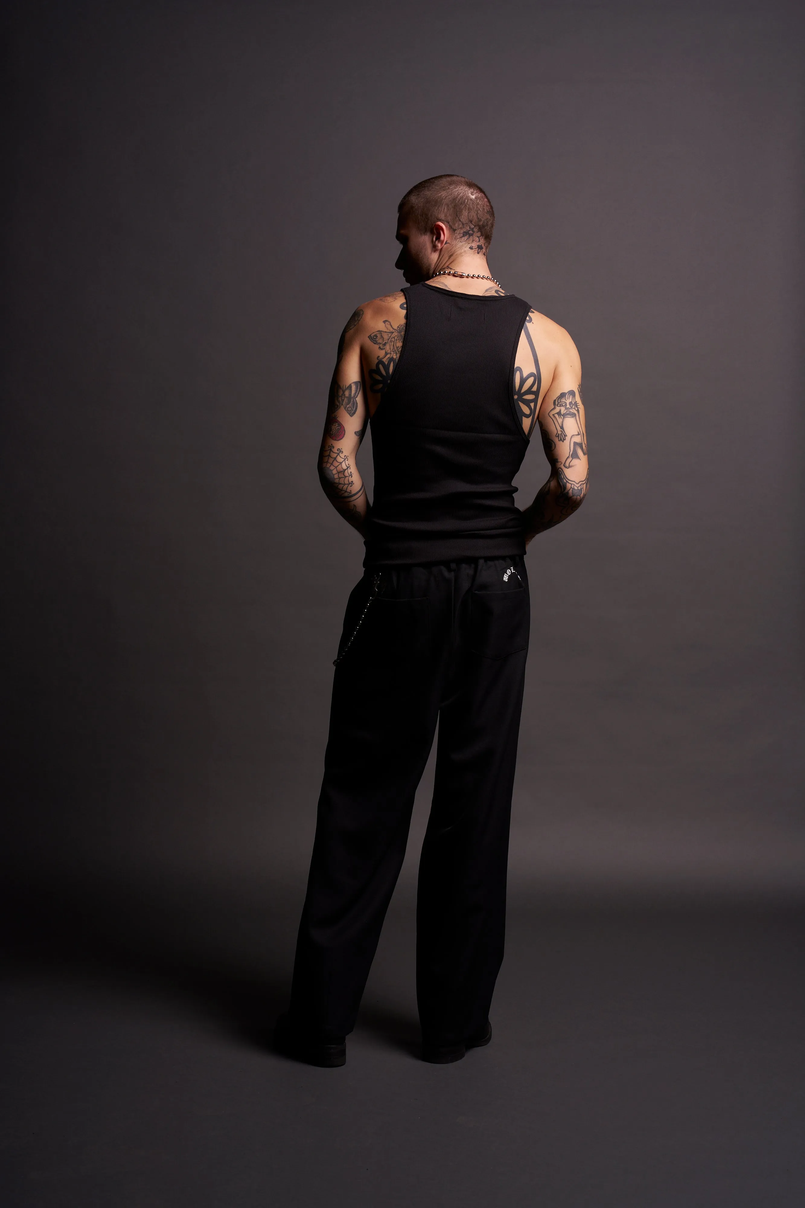 Iron Cross "Ribbed" Tank in Black