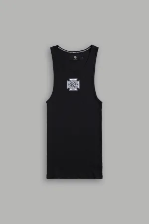 Iron Cross "Ribbed" Tank in Black
