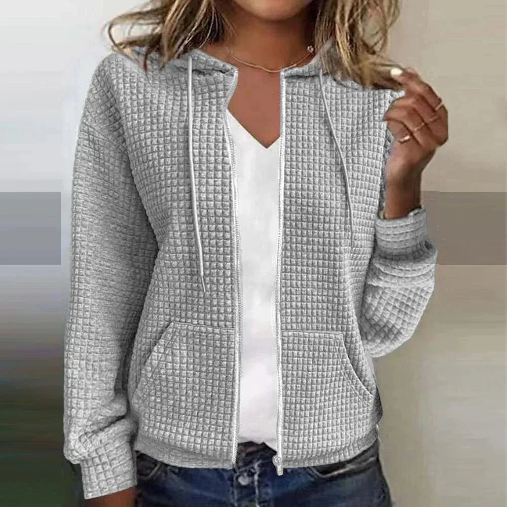 Ivyshape | Cozy Textured Hoodie