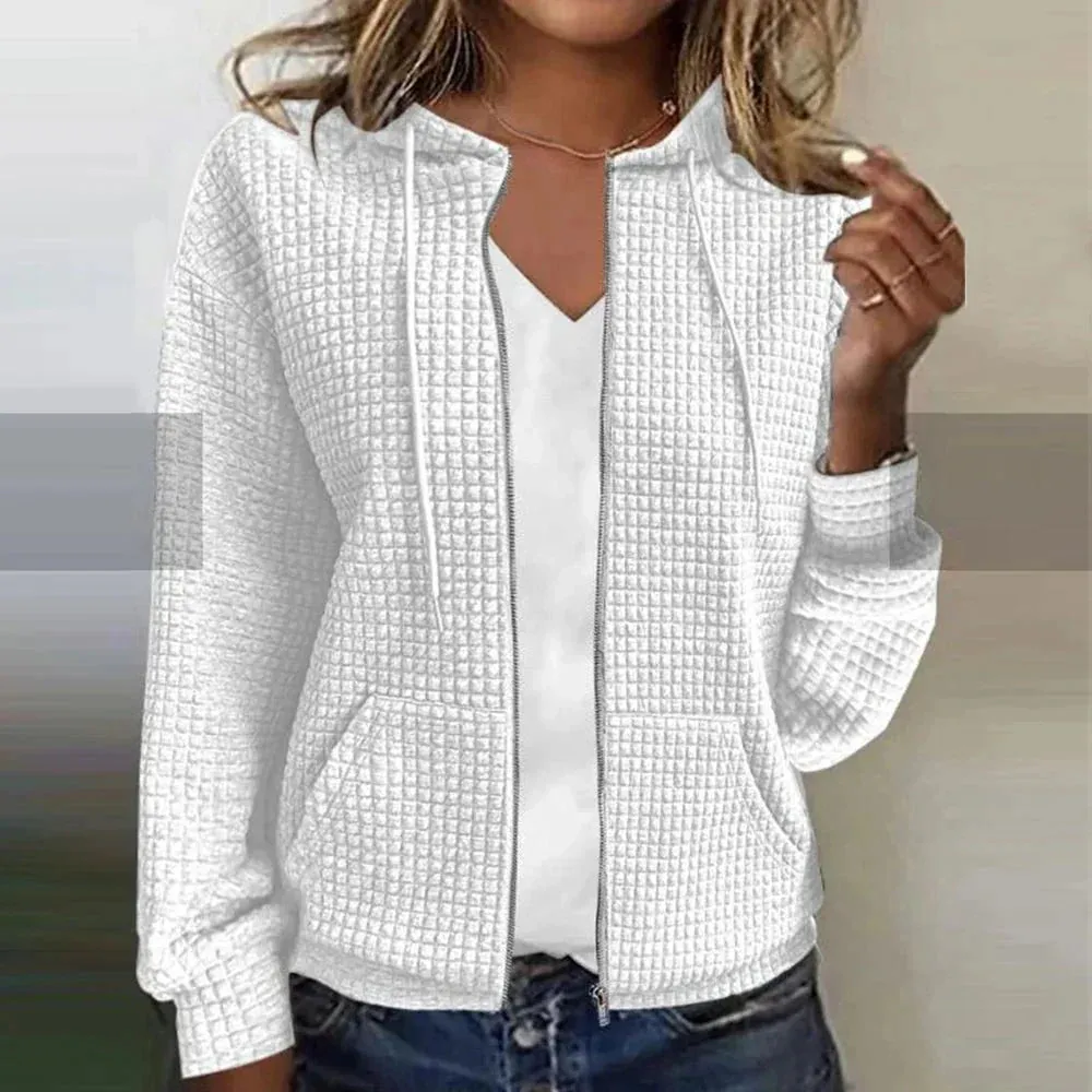 Ivyshape | Cozy Textured Hoodie