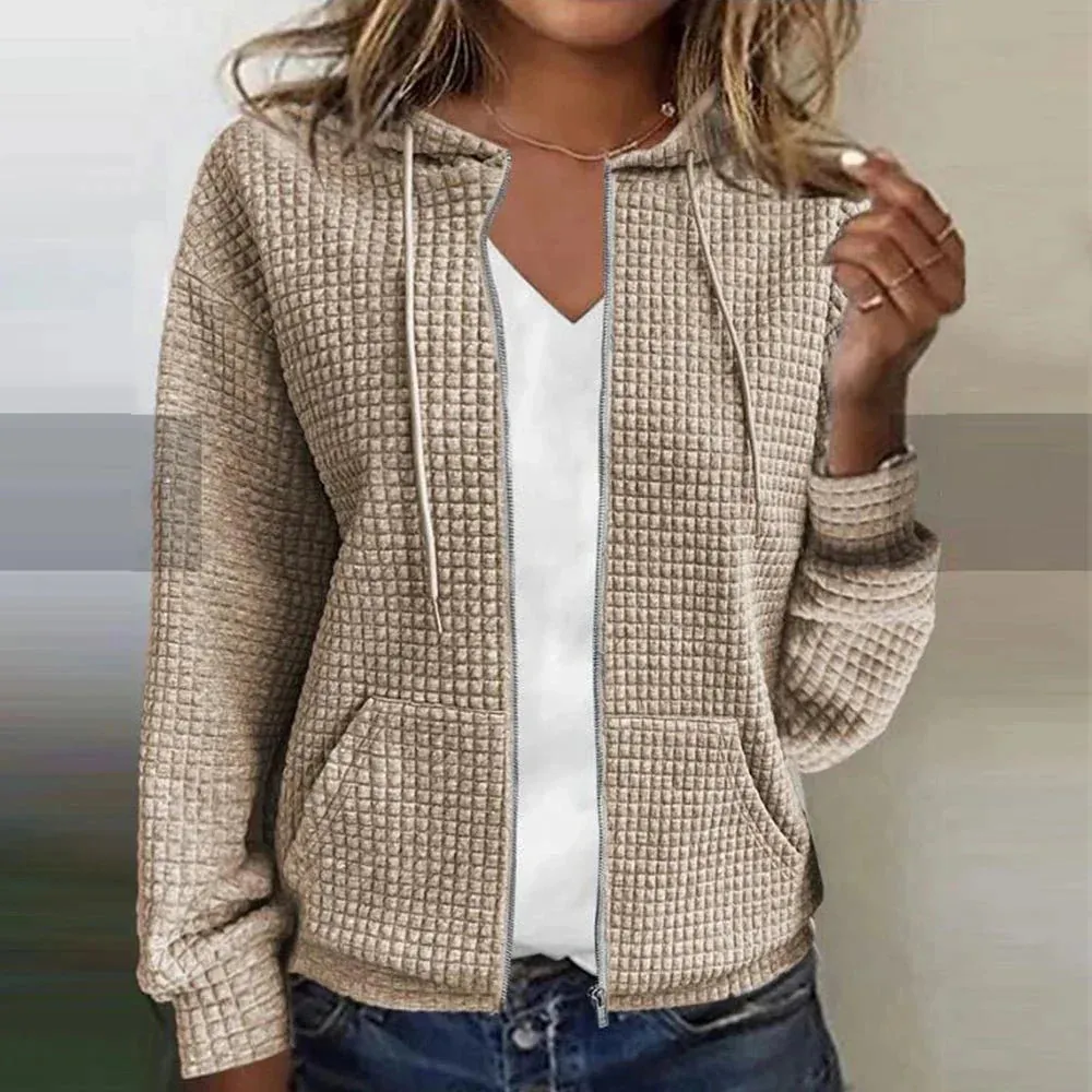 Ivyshape | Cozy Textured Hoodie