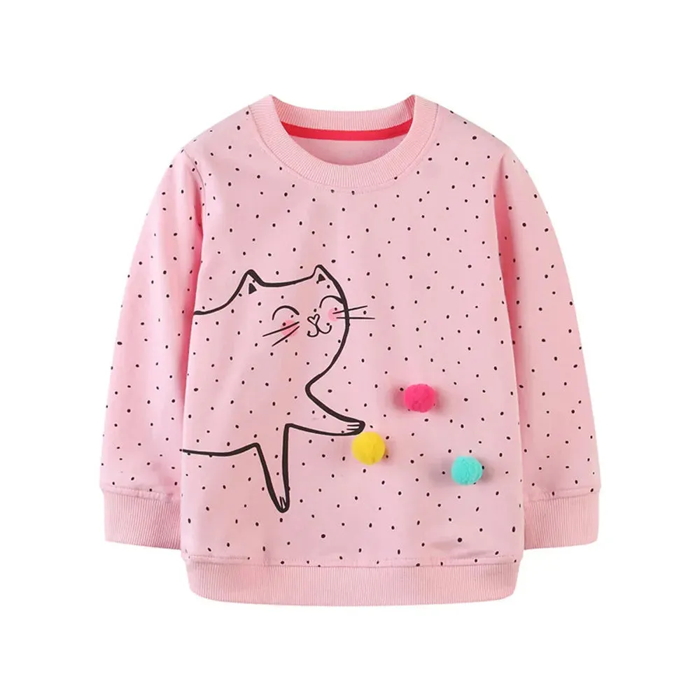 Kids Girls Boys Christmas Theme Print Sweatshirts