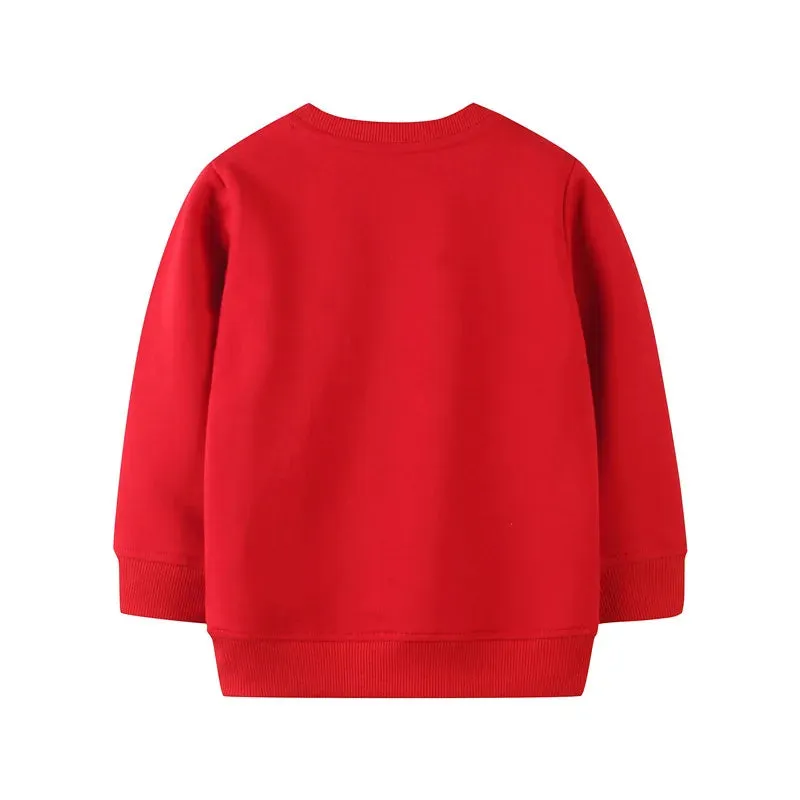 Kids Girls Boys Christmas Theme Print Sweatshirts
