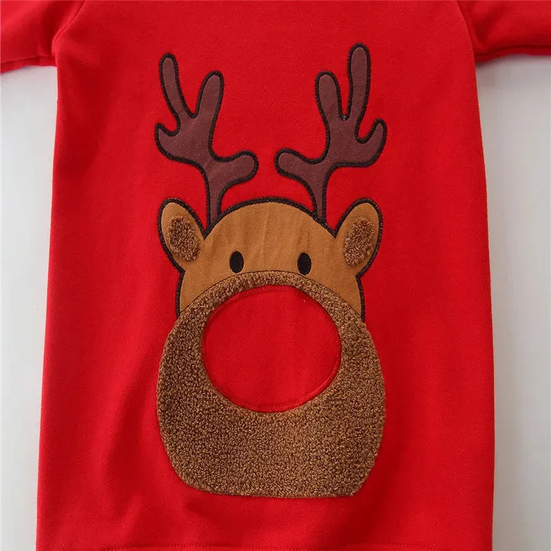 Kids Girls Boys Christmas Theme Print Sweatshirts
