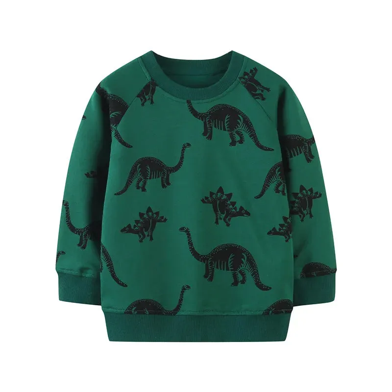 Kids Girls Boys Christmas Theme Print Sweatshirts