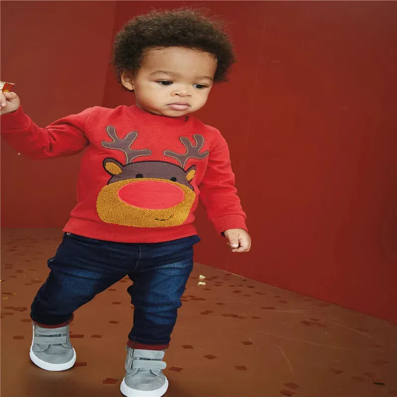 Kids Girls Boys Christmas Theme Print Sweatshirts