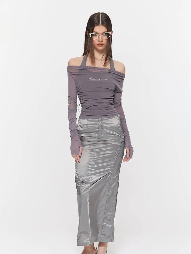 Mermaid Glossy Elegant Long-Skirt