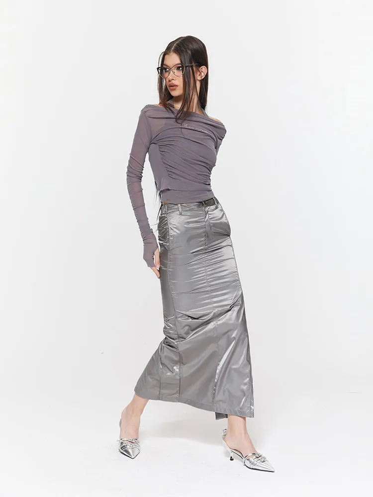 Mermaid Glossy Elegant Long-Skirt