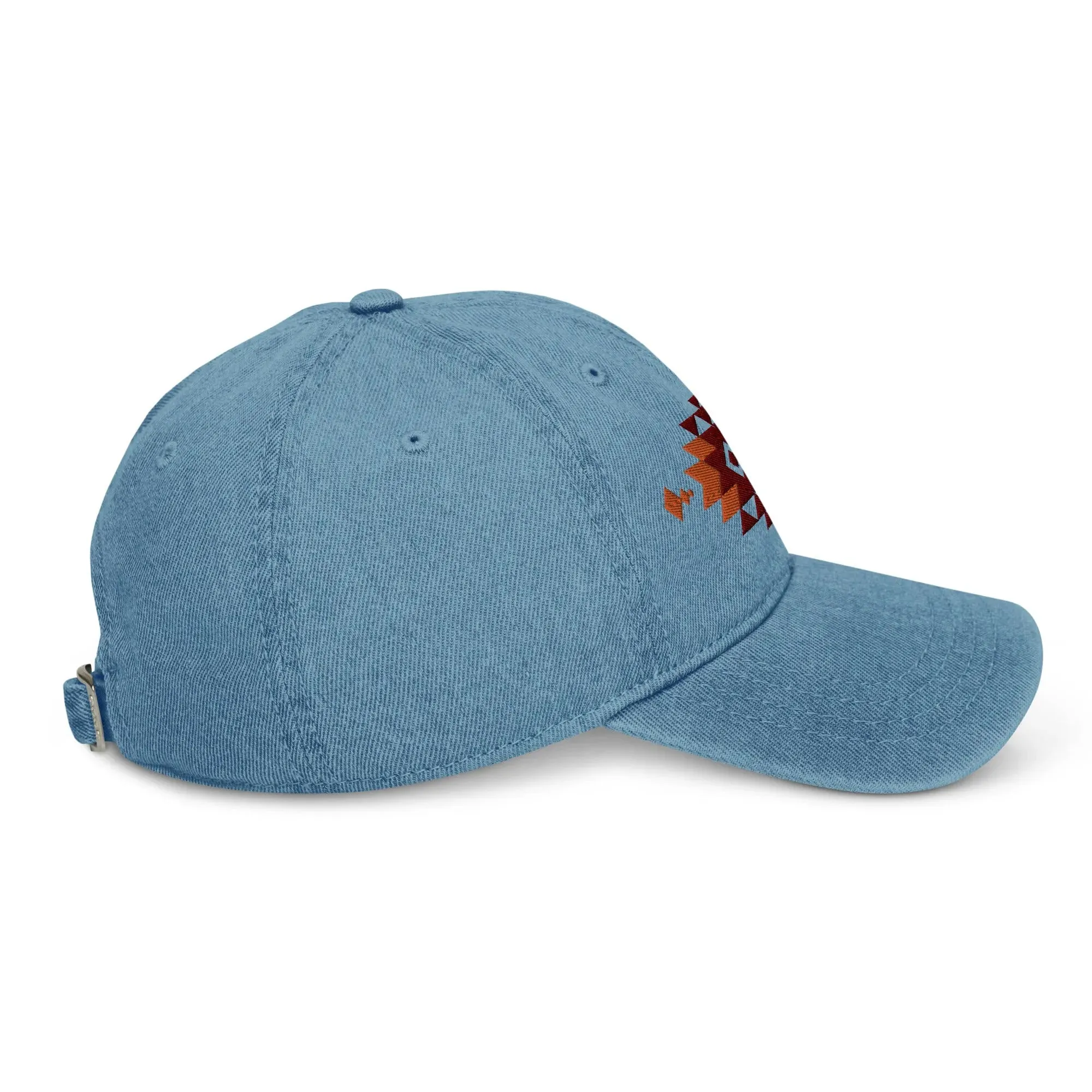 Southwestern Embroidered Denim Dad Hat