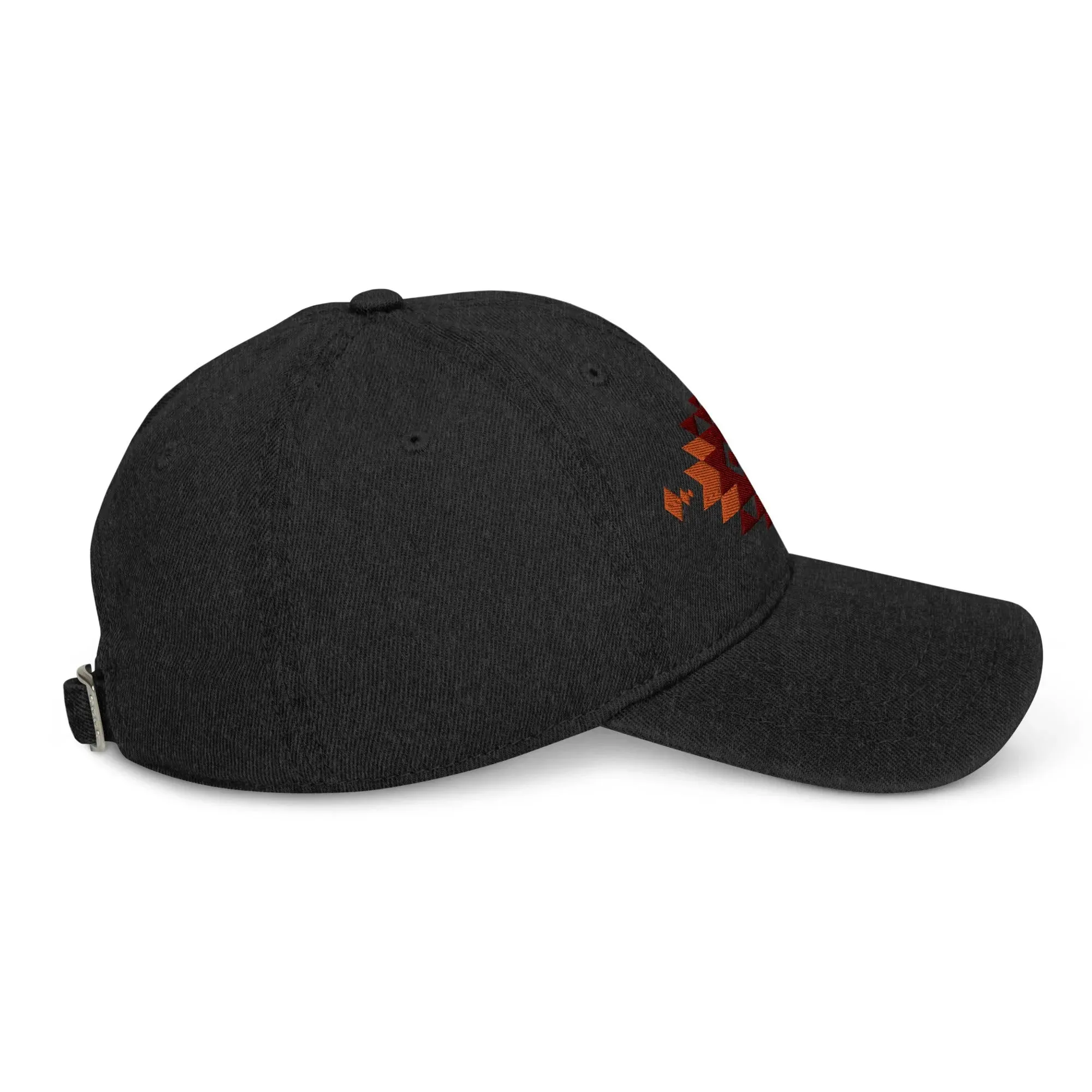 Southwestern Embroidered Denim Dad Hat