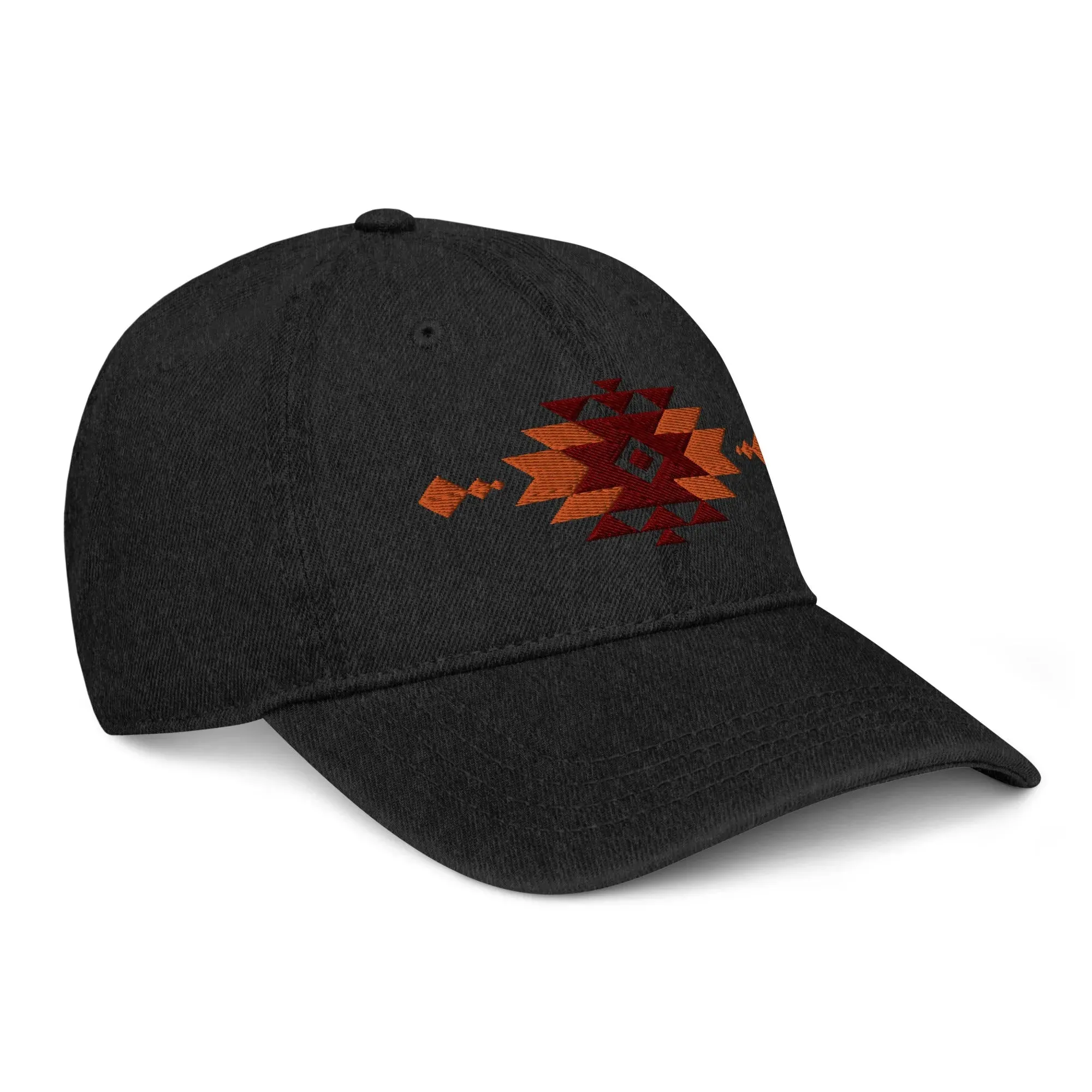 Southwestern Embroidered Denim Dad Hat