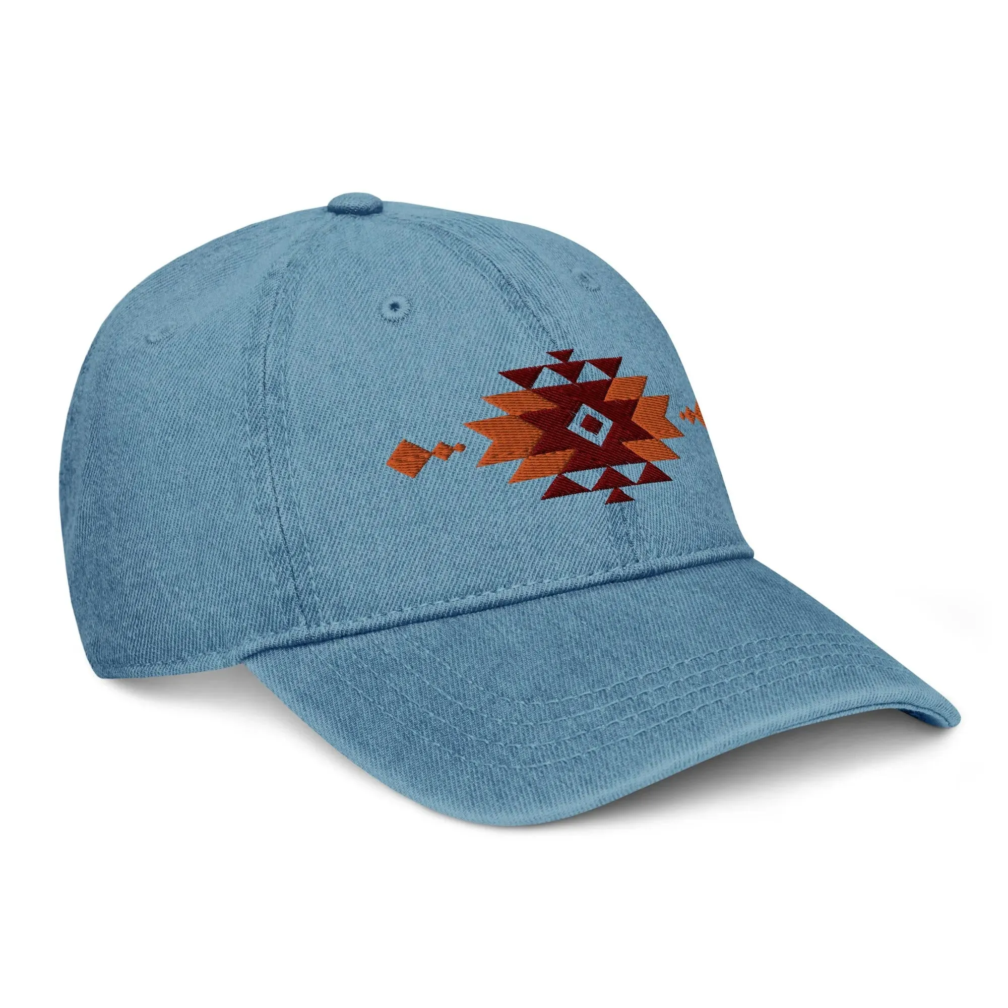 Southwestern Embroidered Denim Dad Hat