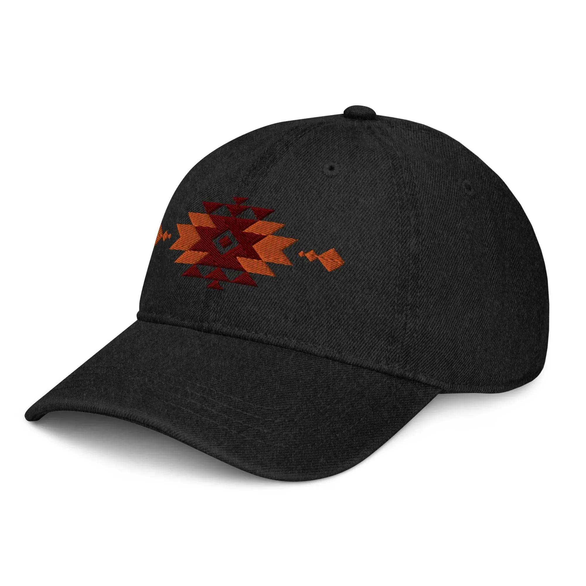 Southwestern Embroidered Denim Dad Hat