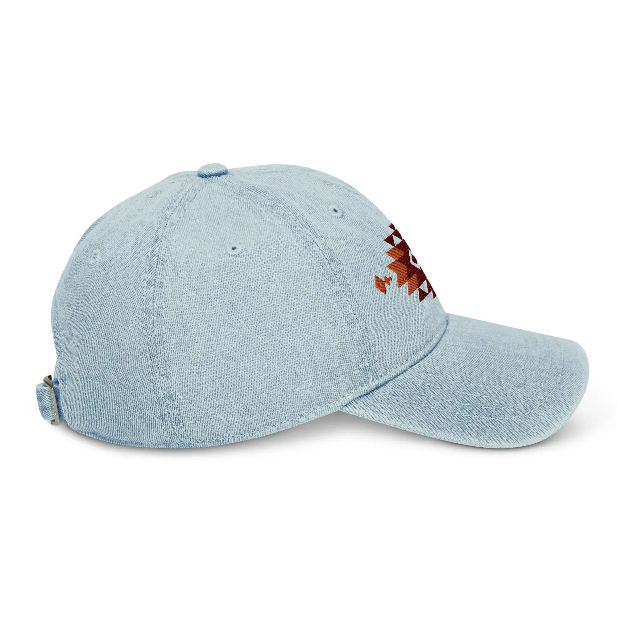 Southwestern Embroidered Denim Dad Hat