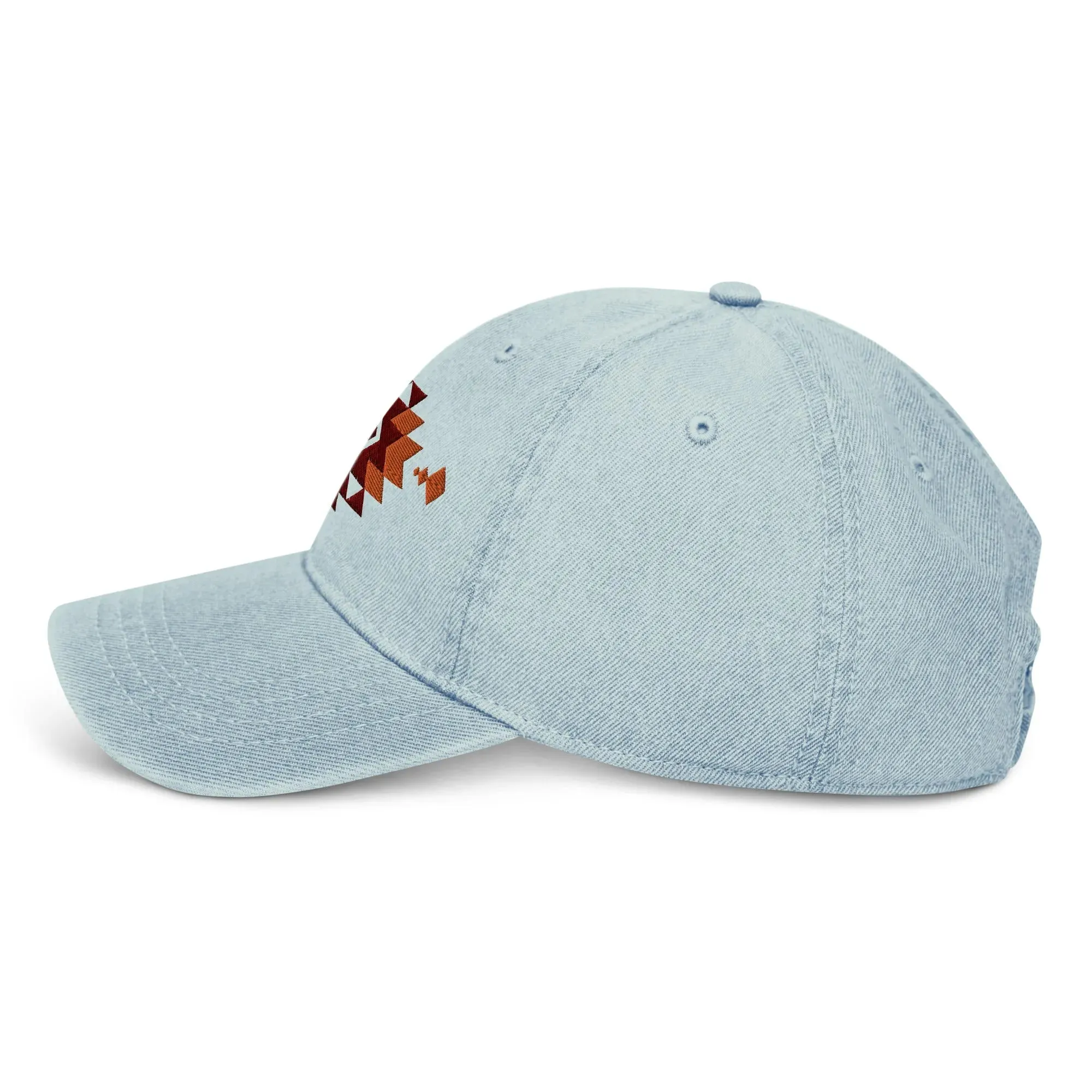 Southwestern Embroidered Denim Dad Hat