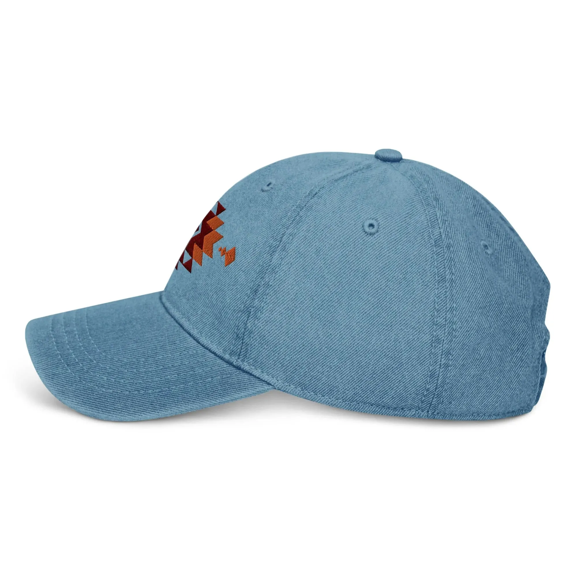 Southwestern Embroidered Denim Dad Hat