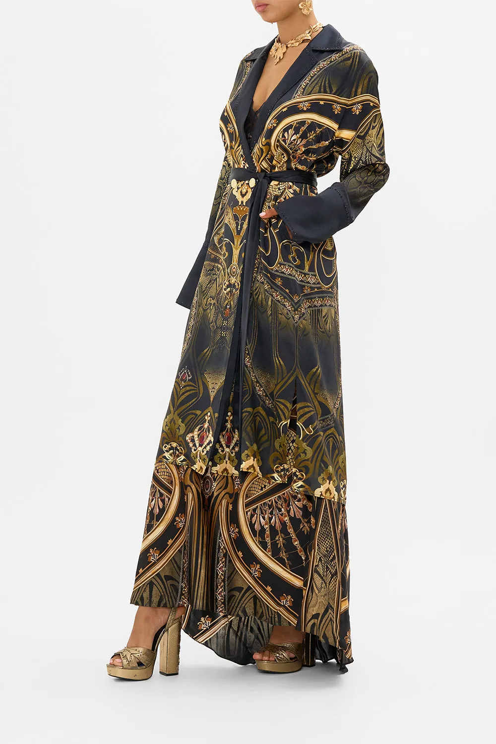 SPLIT CUFF SOFT COAT NOUVEAU NOIR