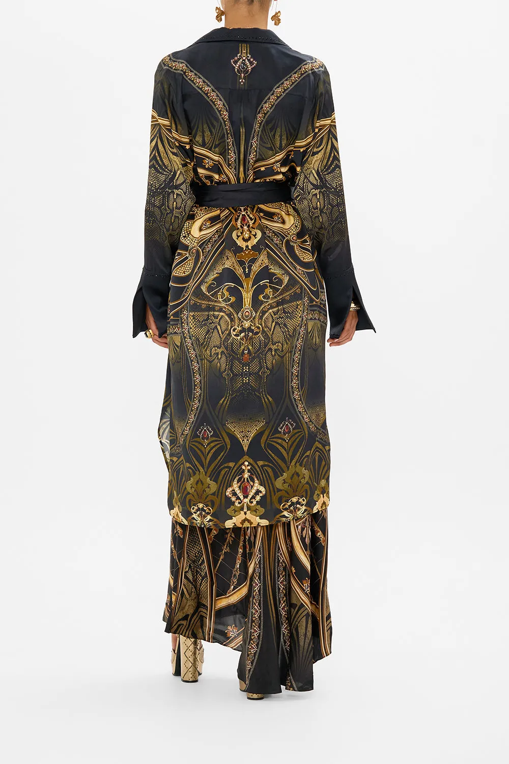 SPLIT CUFF SOFT COAT NOUVEAU NOIR