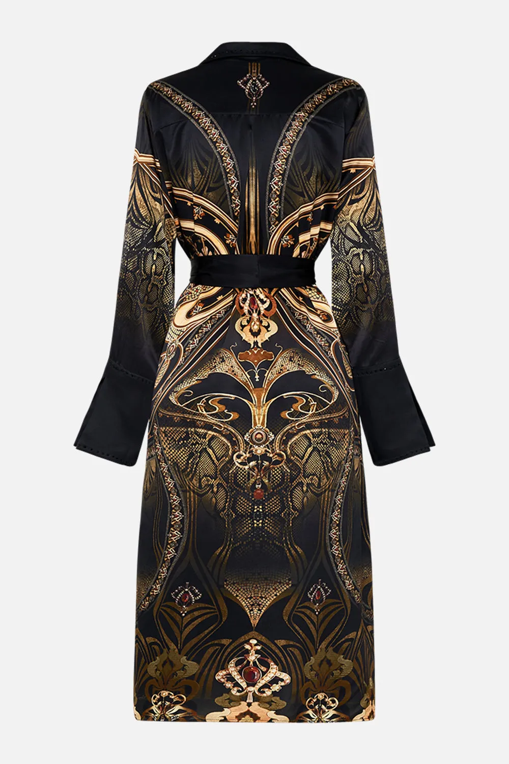 SPLIT CUFF SOFT COAT NOUVEAU NOIR
