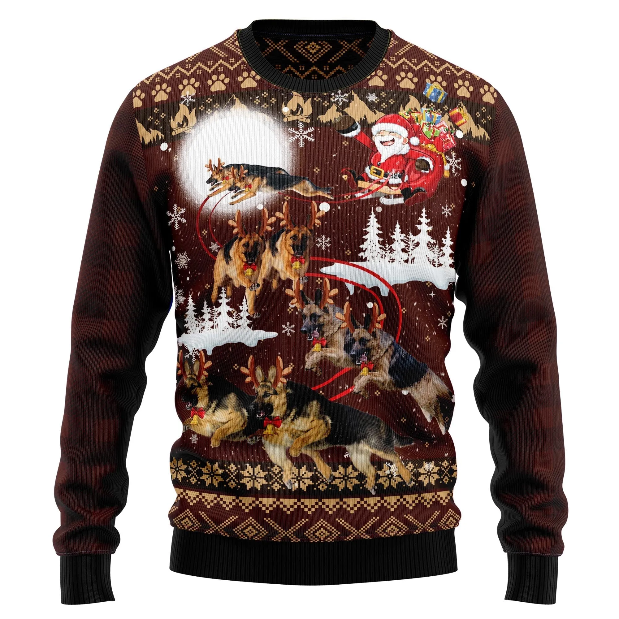 Ugly Sweater JulesRoche All-Over Print Warm Pullover
