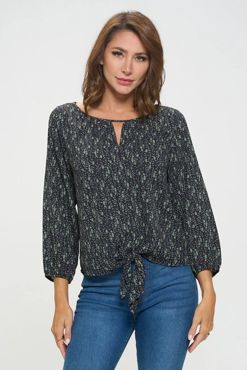 Veronica Tie Front Blouse