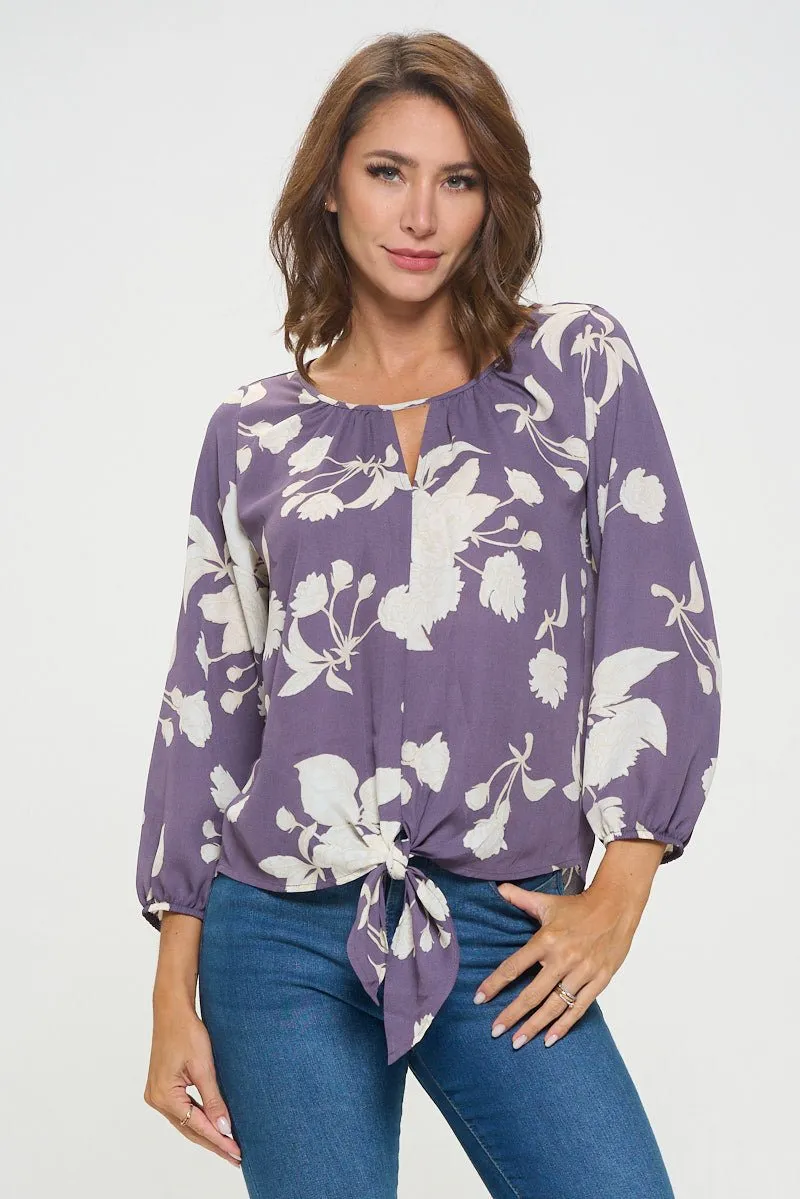Veronica Tie Front Blouse