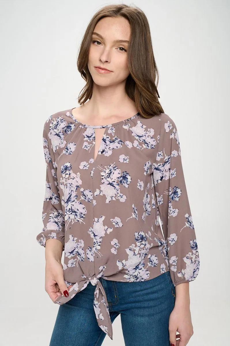Veronica Tie Front Blouse