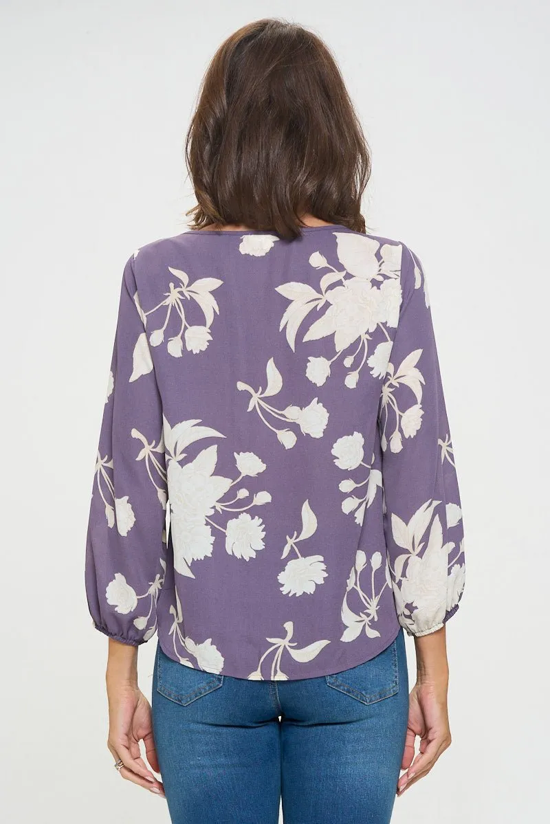 Veronica Tie Front Blouse