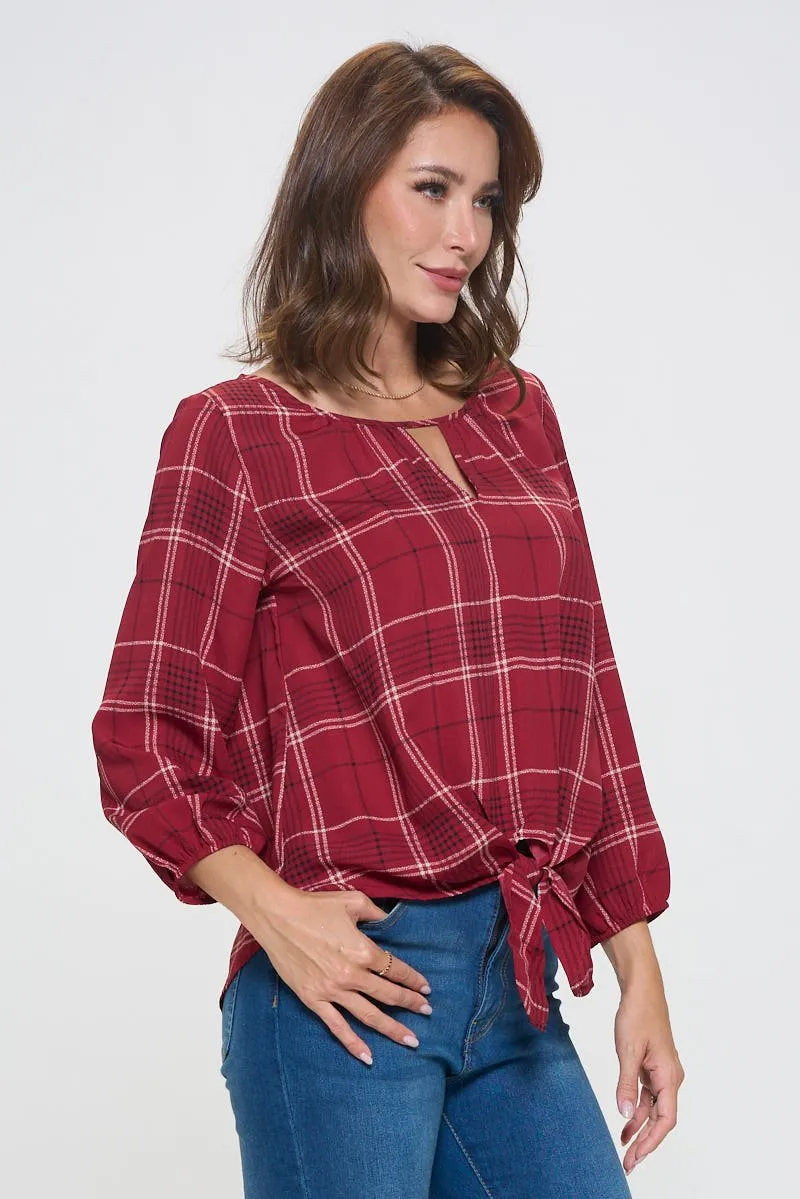 Veronica Tie Front Blouse