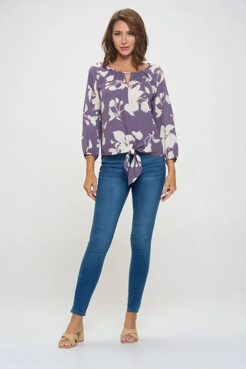Veronica Tie Front Blouse
