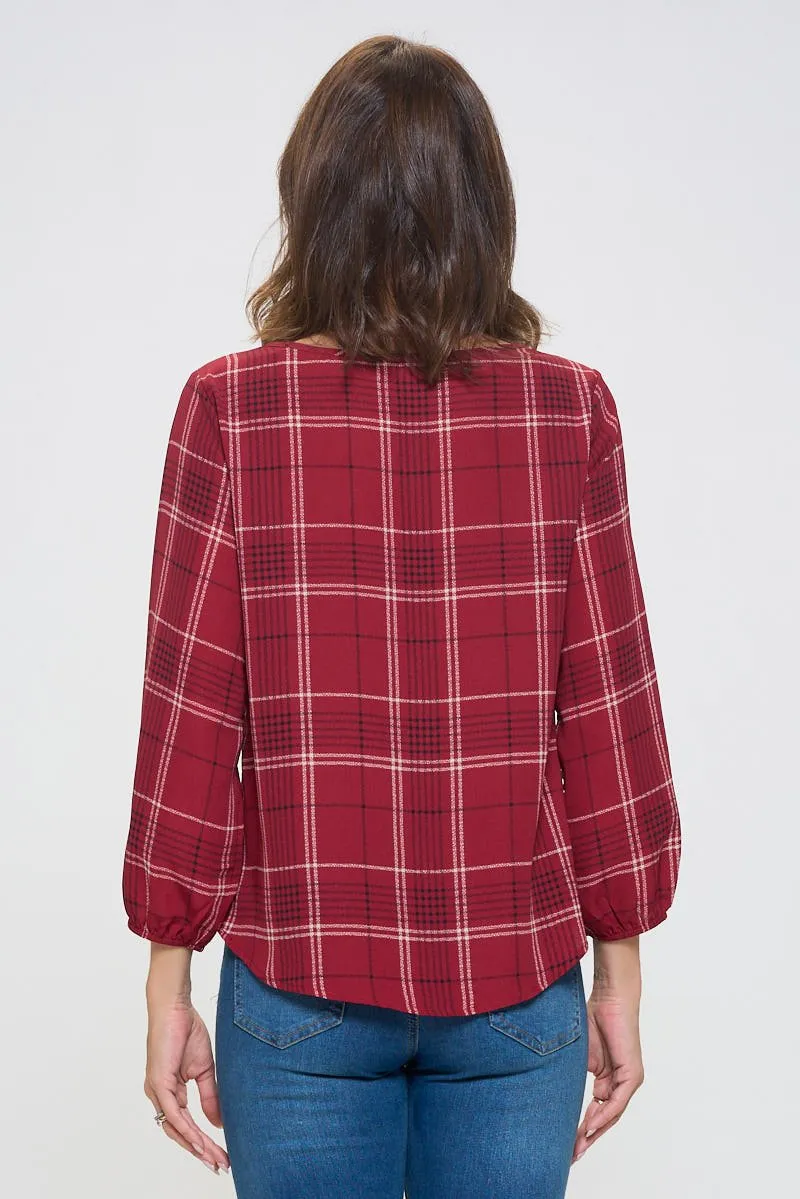 Veronica Tie Front Blouse