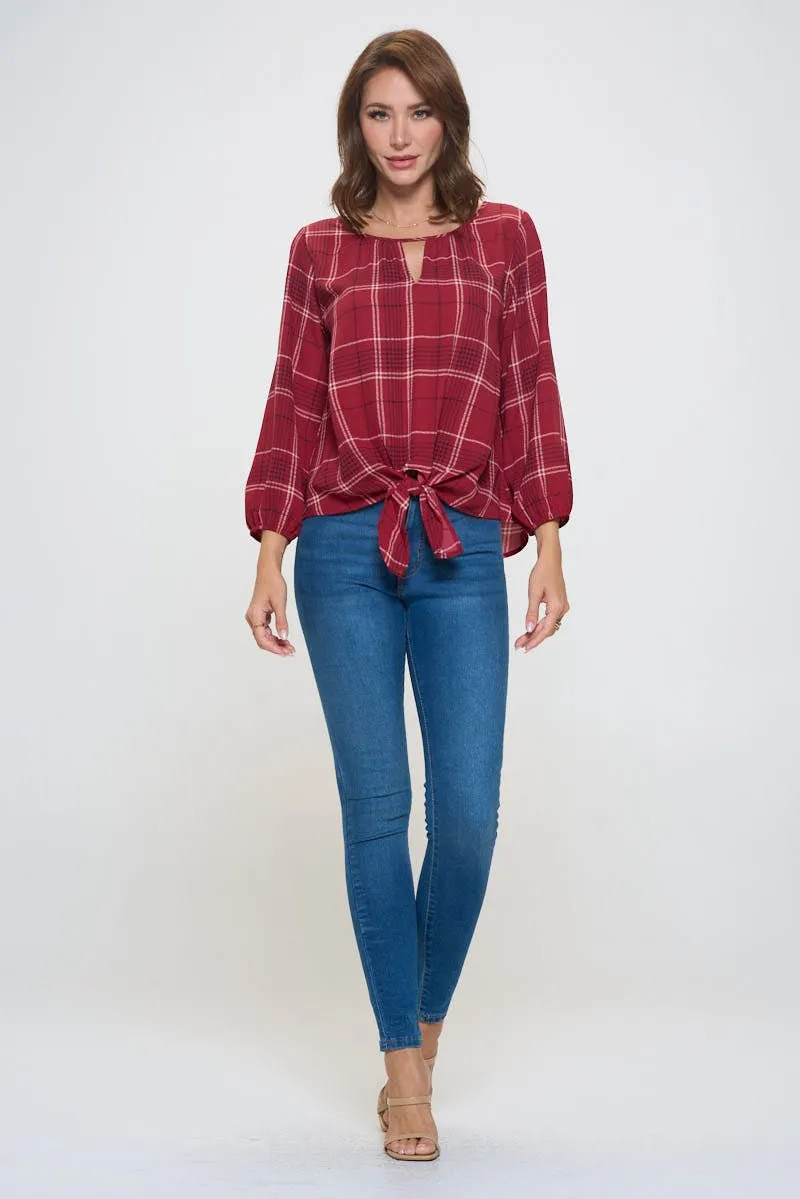 Veronica Tie Front Blouse
