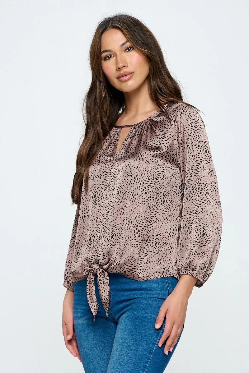 Veronica Tie Front Blouse